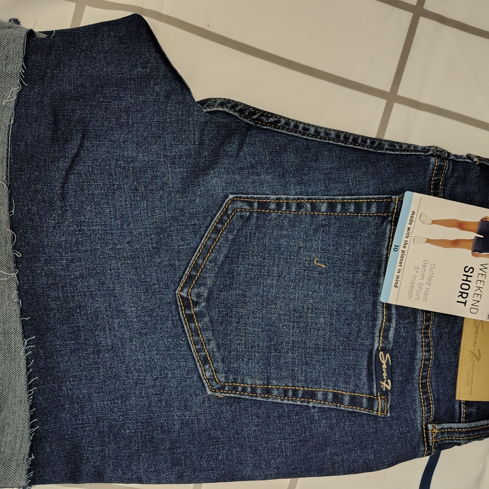 Seven7 Divine Blue Denim Shorts